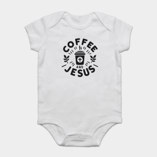 Coffee and Jesus Baby Bodysuit